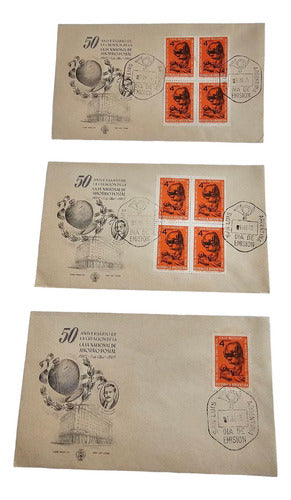 Sobre Postal 50 Anv. Creacion De La Caja Nacional De Ahorro 0