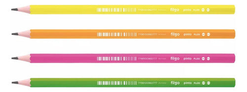 Filgo Graphite Pencil HB No. 2 Fluorescent Body X 12 Units 1