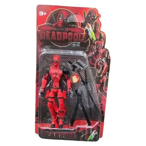 Muñeco Deadpool Articulado Con Accesorios Figura Juguete X1 0