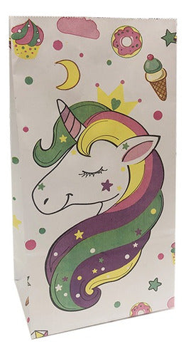 Papelera Miramar 25 Rainbow or Unicorns Party Favor Paper Bags 4