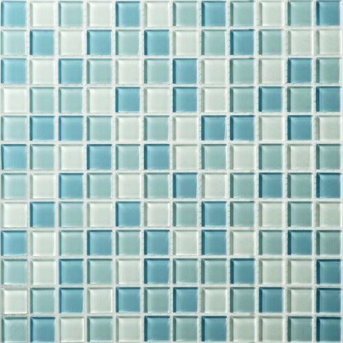 Misiones Celeste Lacar Glass Mosaic 30x30 0