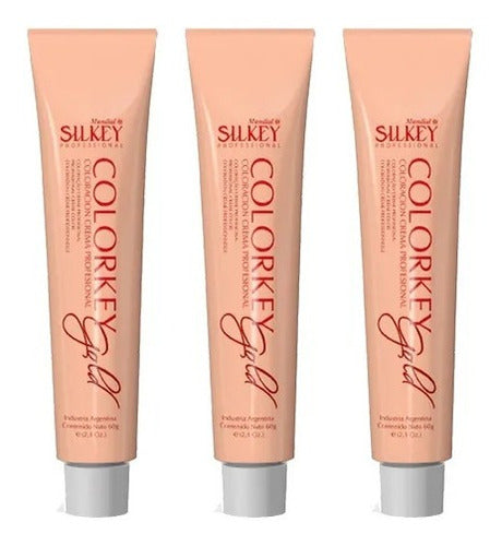 Silkey Colorkey Gold - 3 Tubes of Hair Dye 0