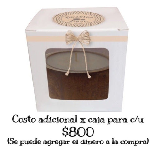 Bougies Déco Velas Aromáticas Cuencos Forma Geométrica 10x10 - Chocolate 1