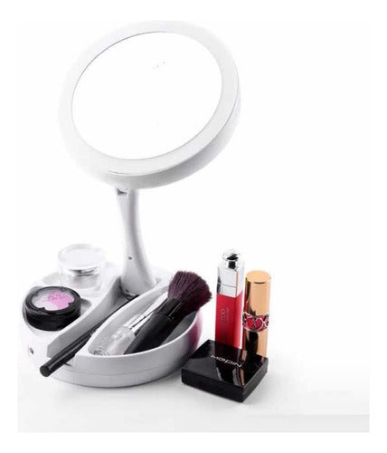 Miamiforever17 Foldable Lighted Magnifying Makeup Mirror 0