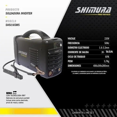 Shimura Electric Inverter Welding Machine Model Si160 Portable 1