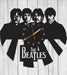 Index Beatles Wall Clock Cutout in Black Wood 2