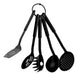 Set of 5 Nylon Utensils: Spatula, Ladle for Ceramic Teflon 0