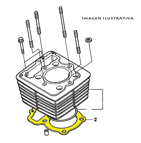 Junta Base Cilindro Honda Xr 400r 96 - 04 Trx 400ex 99 - 08 1