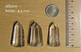 Natural Quartz Crystal Points with Flat Base - Tameana - Height 4.5 Cms 2