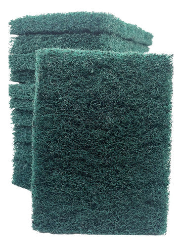 Pro-FLEX Extra Strong Green Abrasive Sponge 12x16cm Pack of 12 0