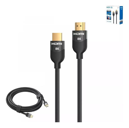 Cable Hdmi 2.1/ 1.5 Metros / Hdr/ 8k 60hz/ 4k 120hz/ Ultrahd 0