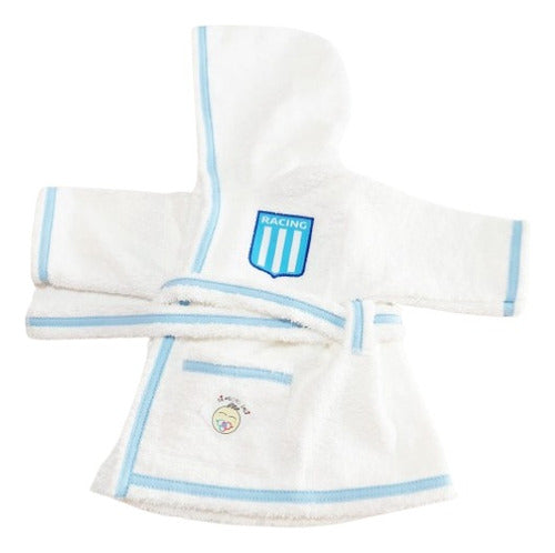 Newborn Hooded Bathrobe Racing Club 7