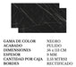 Cedasa Porcelánico Pulido Negro Marquina Vetas Blancas 56x113 Rect. 5