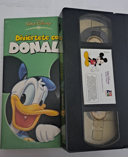 Película Diviértete Con Donald En Video Vhs De Walt Disney 0