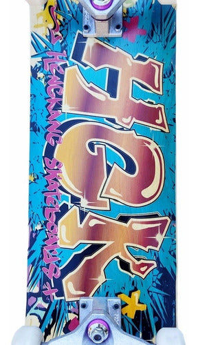 Complete Hengkang Graffiti Professional Skateboard 3