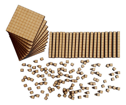 Wooden Multibase 150 Pieces - For Mathematical Operations 0