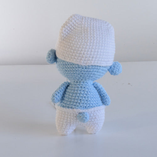 Generico Amigurumi Smurf Acrylic Wool 23cm 2