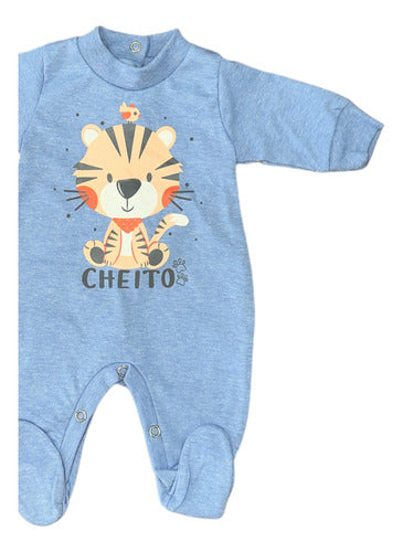 Baby Onesie with Feet in Pure Cotton by Cheito 1