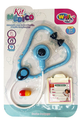 Kit Médico Brinquedo Infantil Acessórios Coleção 4 Cartelas 1