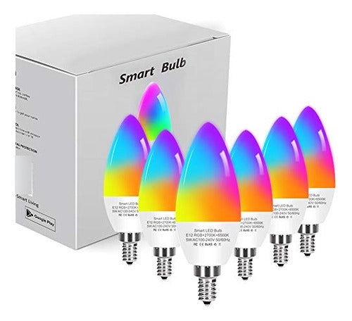 Dogain Smart Light Bulbs E12 Base LED Color Changing Bulbs 0