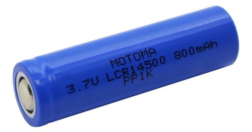 Motoma 5 X Rechargeable Battery Pila 14500 3.7V 800mAh Real 0