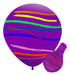 Giant Striped Balloon Piñata x3 - Cotillón Waf 7
