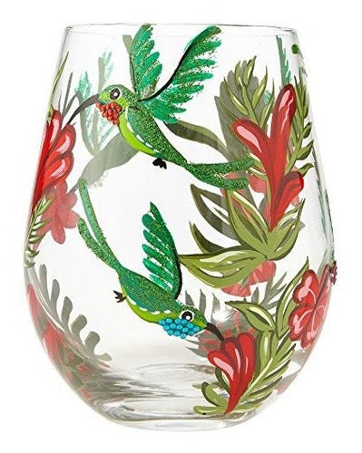 Enesco Lolita De Hummingbird Stemless Copa De Vino De 20 Onz 0