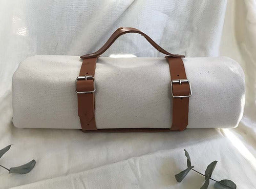 Double Leather Strap for Blankets 0