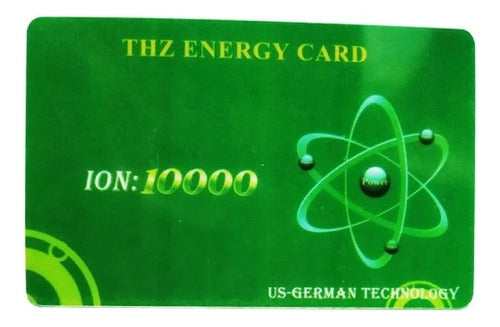 THZ ENERGY CARD: Tarjeta De Bioenergía Terahercios Con Iones 10000 Cc 0