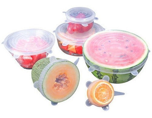 Generic Silicone Lids Set of 6 - Adaptable and Reusable 1