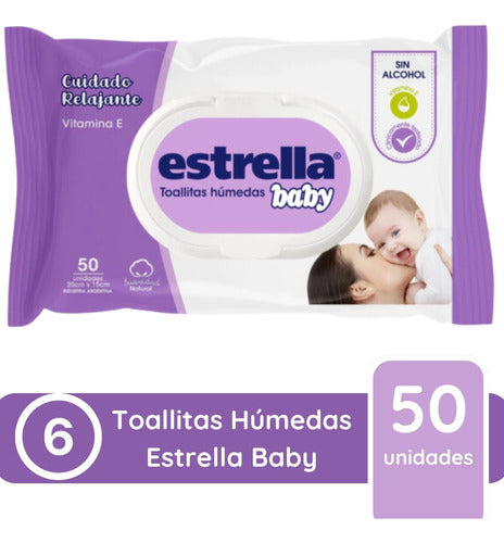 Estrella Baby 300 Alcohol-Free Baby Wet Wipes 5