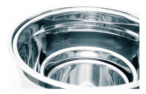 Tigela Bowl Aço Inox 30cm Profissional Fundo Multiuso 3