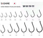 Sasame Chinu Ringed Fishing Hook F-724 Size 6/0 Black Nickel 4-Pack 1