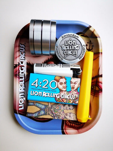 Lion Rolling Circus Grinder 4p Clipper Papers Kit 5