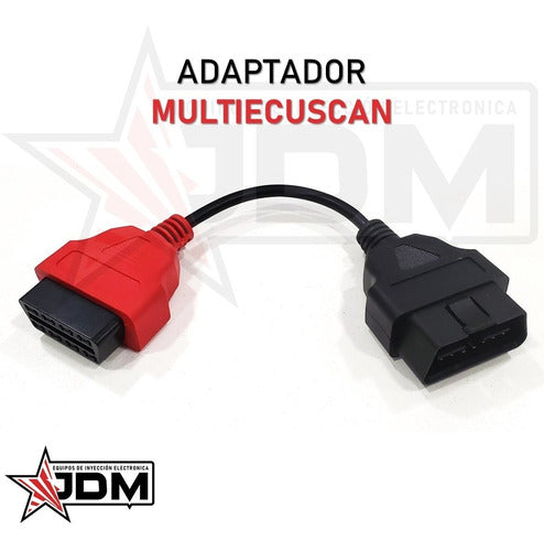 MULTIECUSCAN Red Adapter for Fiat Airbag - JDM 1