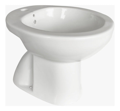 Derpla Bidet Onix 1 Agujeros Porcelana Loza Blanca 0