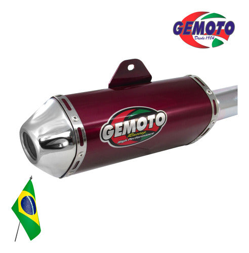 Gemoto Escape Pipe Termo Ovalado Rojo - GKMOTOS 1