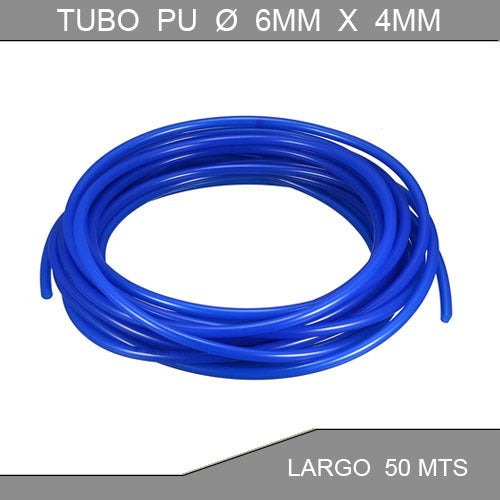 Tubo Manguera De Poliuretano 6mm P/neumatica X 50 Mts 1