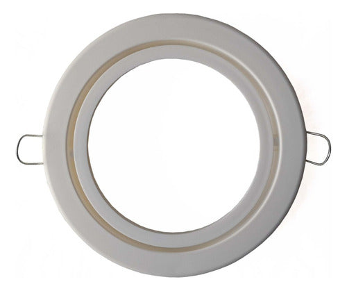 Ferrolux Round White PVC Recessed Spot for Dicroic AR111 X2 0