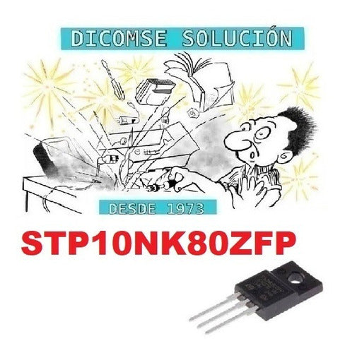 Transistor Stp10nk80zfp 10nk80 To220 0