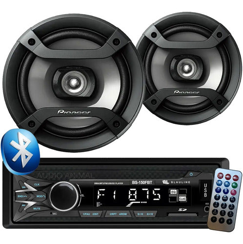 Estereo Bt Usb Sd Mp3 Combo Parlante Pioneer 0