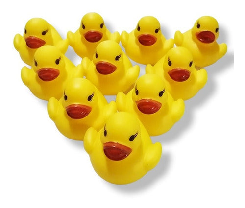 Galario Productos Set X100 Juguete Chifle Animales Familia Bañera Goma Patitos 0