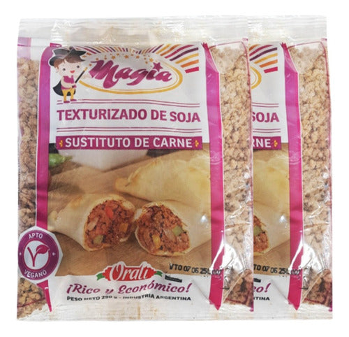 Sustituto Carnico Carne Soja Texturizada Orali 250g Pack X2 0