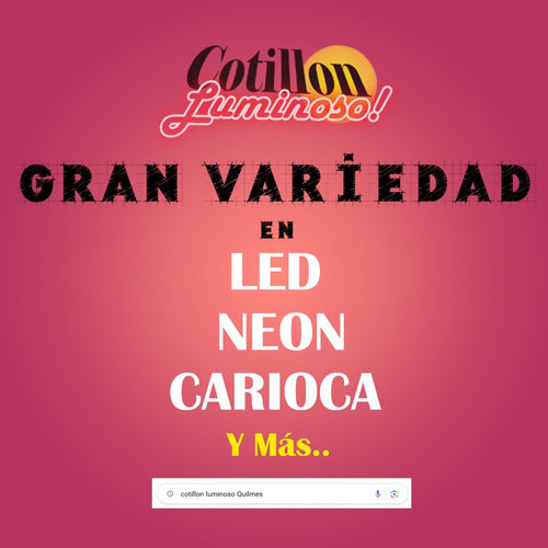 6 LED Crown Pendant Necklaces Carioca Party Favors 6