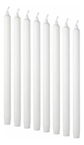 Out Short Common Candles x 100 White Paraffin Candle 1