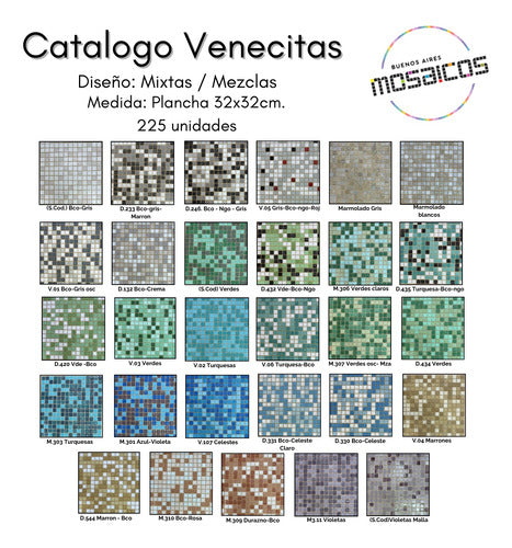 Cordoba Mosaicos Venecitas Mixtas Revestimiento Pileta Mosaiquismo Cocina 2x2 1