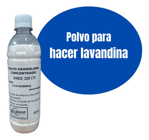 Horizonte Polvo Para Hacer 100 Litros De Lavandina - 400 Grs 1