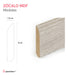 MDF Baseboard 2.4m Length Curves 8cm Height Per Unit 5