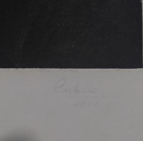 Grabado Original Castelló Firmado Num. ¡que Esperas Ángel? 3