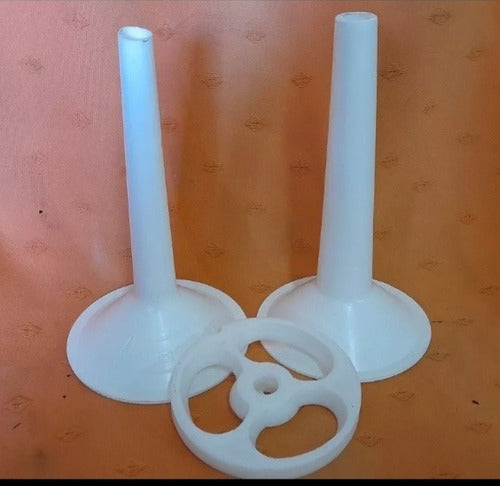 PVC Stuffing Funnels and Disc for Sausage and Chorizo Model 32 2